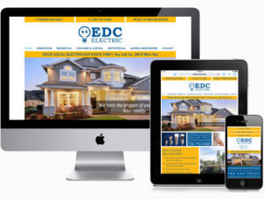 EDC Electric website designed by Go Mobile With Dave