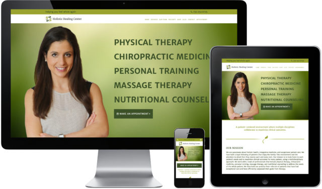 Holistic Healing Center website designed by Go Mobile With Dave